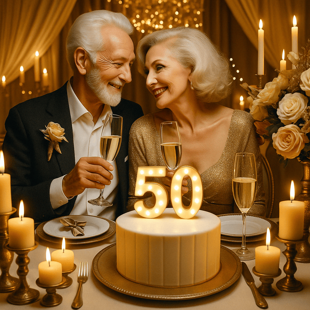 tipos de aniversarios, 50 años de casados